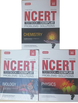 Mtg Ncert Textbook+exemplar Problems-Solution Combo Of 3 Book ( Physics+chemistry+ Boilogy ) For Neet & Class Xii(Paperback, MTG)