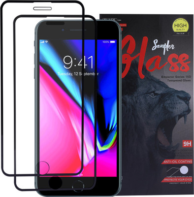 ambera Edge To Edge Tempered Glass for Apple iphone 8(Pack of 1)