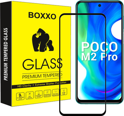 Boxxo Edge To Edge Tempered Glass for Poco M2 Pro(Pack of 1)