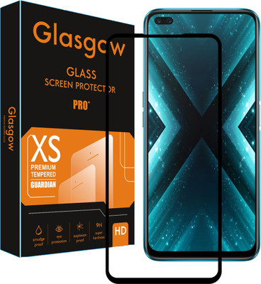 Glasgow Edge To Edge Tempered Glass for Realme X3(Pack of 1)
