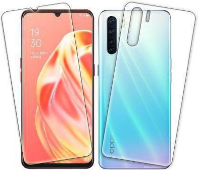 PR SMART Front and Back Tempered Glass for Oppo F15(Pack of 2)