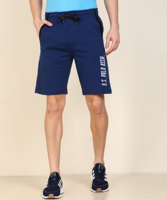 U.S. POLO ASSN. Solid Men Blue Sports Shorts