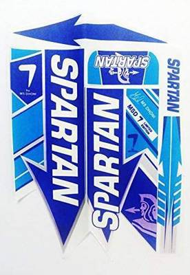 Spartan MSD MSD Bat Sticker (BLUE) Bat Sticker