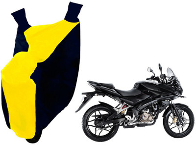 Auto Haute Waterproof Two Wheeler Cover for Bajaj(Pulsar AS 150, Yellow, Blue)