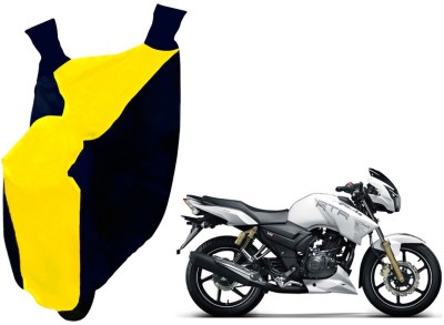 Auto Haute Waterproof Two Wheeler Cover for TVS(Apache RTR 180, Yellow, Blue)