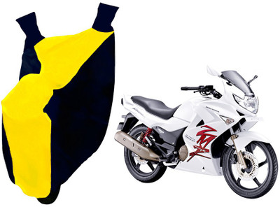 Auto Haute Waterproof Two Wheeler Cover for Hero(Karizma ZMR, Yellow, Blue)