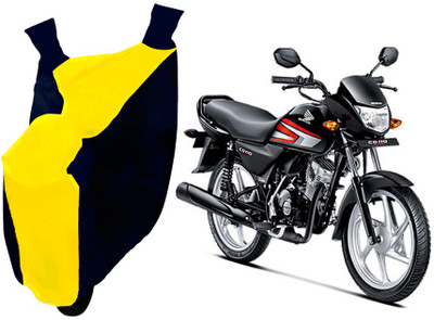 Auto Haute Waterproof Two Wheeler Cover for Honda(CD 110 Dream, Yellow, Blue)