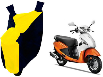 Auto Haute Waterproof Two Wheeler Cover for Hero(Pleasure, Yellow, Blue)