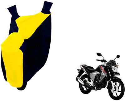 Auto Haute Waterproof Two Wheeler Cover for Honda(Unicorn Dazzler, Yellow, Blue)