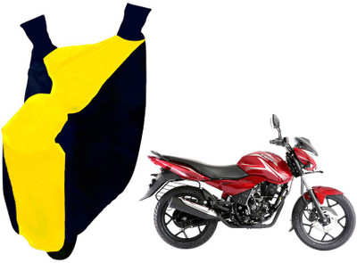 Auto Haute Waterproof Two Wheeler Cover for Bajaj(Discover 150 s, Yellow, Blue)