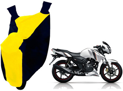 Auto Haute Waterproof Two Wheeler Cover for TVS(Apache RTR 160, Yellow, Blue)