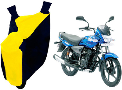 Auto Haute Waterproof Two Wheeler Cover for Bajaj(Platina, Yellow, Blue)