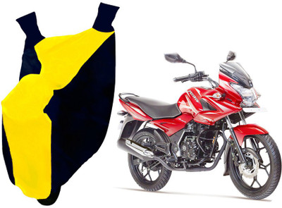 Auto Haute Waterproof Two Wheeler Cover for Bajaj(Discover 150 f, Yellow, Blue)