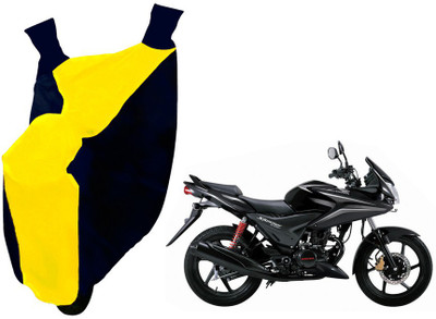 Auto Haute Waterproof Two Wheeler Cover for Honda(Stunner CBF, Yellow, Blue)