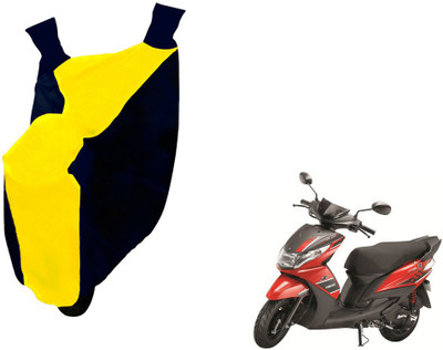 Auto Haute Waterproof Two Wheeler Cover for Yamaha(Ray Z, Yellow, Blue)