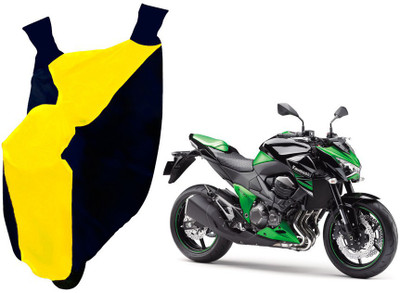 Auto Haute Waterproof Two Wheeler Cover for Kawasaki(Z250, Yellow, Blue)