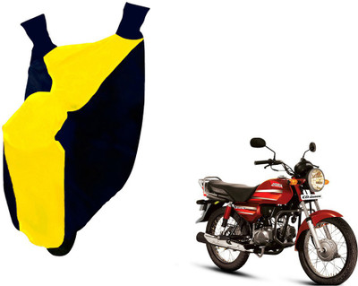 Auto Haute Waterproof Two Wheeler Cover for Hero(CD Dawn, Yellow, Blue)