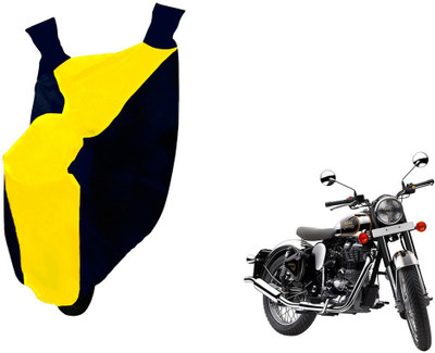 Auto Haute Waterproof Two Wheeler Cover for Royal Enfield(Classic Chrome, Yellow, Blue)
