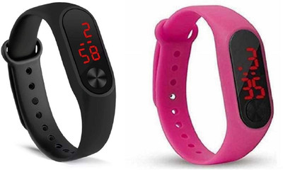 R And P Creation Stylish Professional Band Digital Watch  - For Men