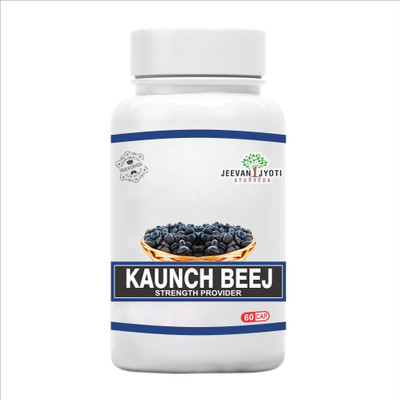 jeevan jyoti ayurveda Kaunch Beej Ayurvedic Capsules for Strength Provider(60 Capsules)