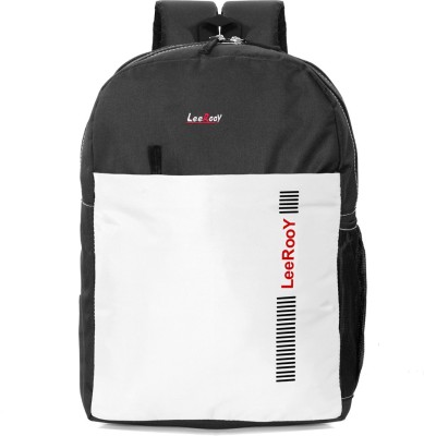 LeeRooy 30 Liters 45 cm Backpack 30 L Laptop Backpack(White, Black)