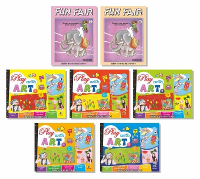 English Maths GK all in one Let us Learn Colouring Pasting Drawing Sticking Origami Paper Folding Art Activity Books Sticker Pasting Books Fun Fair set of 5 Books for kids 3 to 8 years of age(Paperback, Mayur Publications)