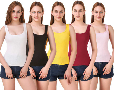 ZOLDY Women Camisole(Pack of 5)