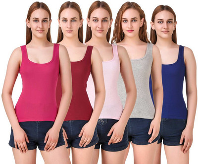 ZOLDY Women Camisole(Pack of 5)