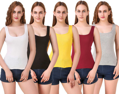 ZOLDY Women Camisole(Pack of 5)