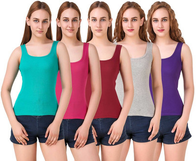 ZOLDY Women Camisole(Pack of 5)