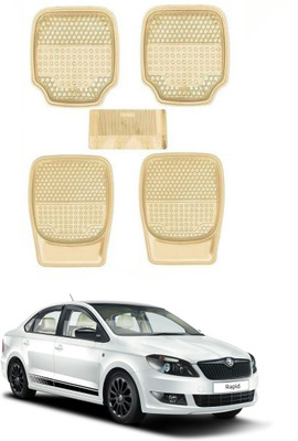 AYW Plastic Standard Mat For  Skoda Rapid(Beige)