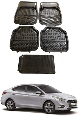 AYW Plastic Standard Mat For  Hyundai Verna(Black)