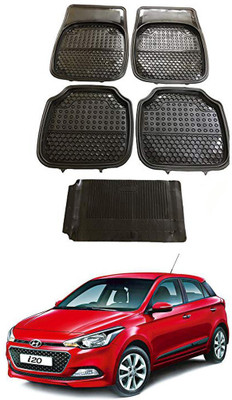 AYW Plastic Standard Mat For  Hyundai i20(Black)
