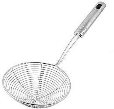 TACHI Inspire Deep Fry Stainless Steel Strainer, Big, Small Size Deep Frying Basket(Silver Pack of 1)