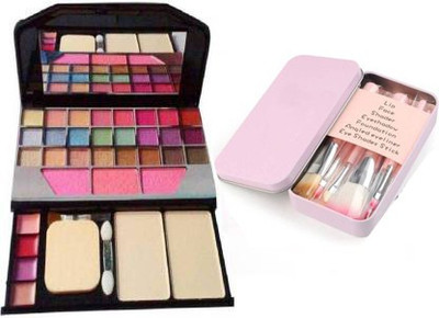 lazygirl Make up Kit 6155 and 
 make up brush Set (2 Items in the set)(2 Items in the set)