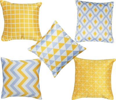 Bluegrass Satin Cushions Cover(Pack of 5, 40.64 cm*40.64 cm, Multicolor)