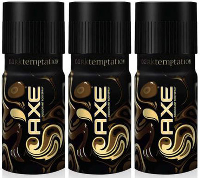 AXE Dark Temptation Deodorant Spray - For Men 150*3 (450 ml) Body Spray  -  For Men(450 ml, Pack of 3)