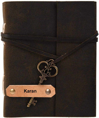 Rjkart Handmade A4 Diary Unruled 200 Pages(Brown)