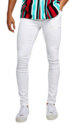 CALCIUM Skinny Men White Jeans