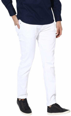 Evique Regular Men White Jeans