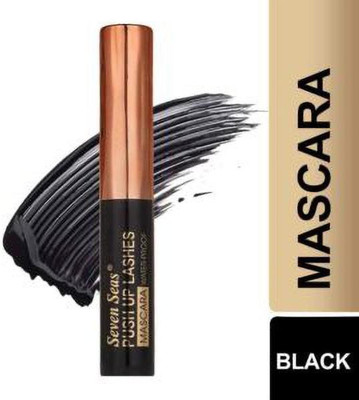 Seven Seas Push Up Lashes Mascara | Waterproof & Smudge-Proof Last Up to 12 hours 8 ml(Black)