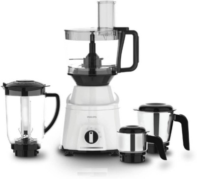 Philips HL7763 Avengers mixer 750 Juicer Mixer Grinder(White, 4 Jars)