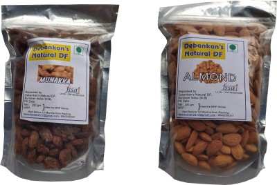 Debankan's Natural DF munakka-almond Raisins(2 x 250)