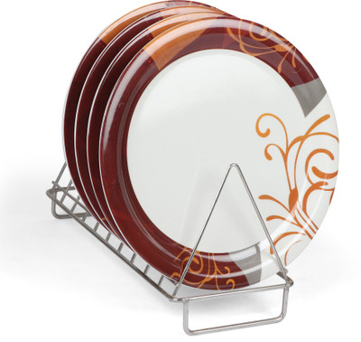 Golden Fish Melamine Border Printed Full Size Dinner Plates (Set of 4, 11 Inches) Dinner Plate(Pack of 4)