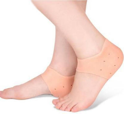 Ritzii Collection silicon Gel Heel Socks Pad Heel Pain Relief Heel Support Heel Support(Beige)