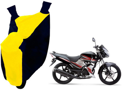 Auto Haute Waterproof Two Wheeler Cover for Yamaha(SS 125, Yellow, Black)