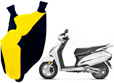 Auto Haute Waterproof Two Wheeler Cover for Honda(Activa 125, Yellow, Black)
