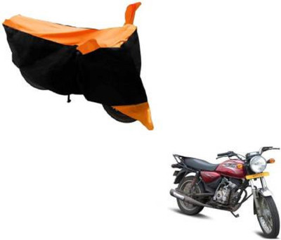 High Quality Waterproof Two Wheeler Cover for Bajaj(Boxer, Orange, Black)