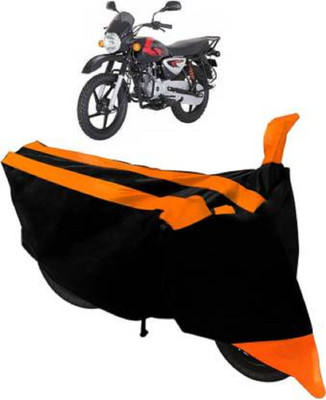 High Quality Waterproof Two Wheeler Cover for Bajaj(Boxer, Black, Orange)