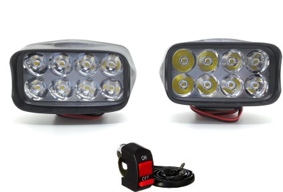 AutoPowerz LED Fog Lamp Unit for Royal Enfield, Hero, Yamaha, KTM, Bajaj, TVS Universal For Car